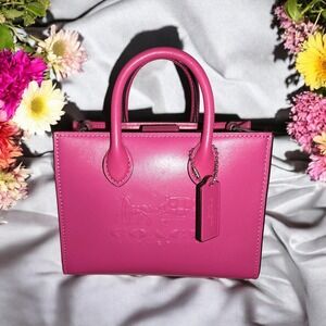 NEW WITH TAGS COACH ACE 17 TOTE DRAGONFRUIT W/STRAP AND HANGTAG